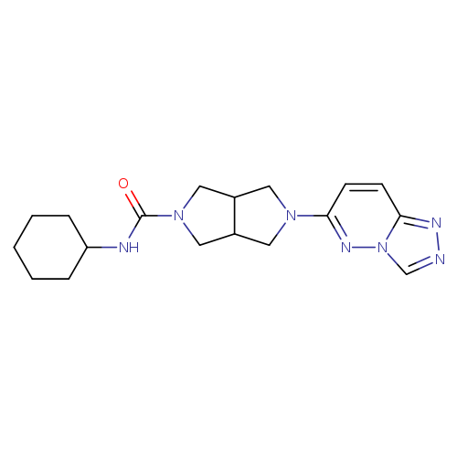 N-cyclohexyl-5-{[1,2,4]triazolo[4,3-b]pyridazin-6-yl}-octahydropyrrolo[3,4-c]pyrrole-2-carboxamide