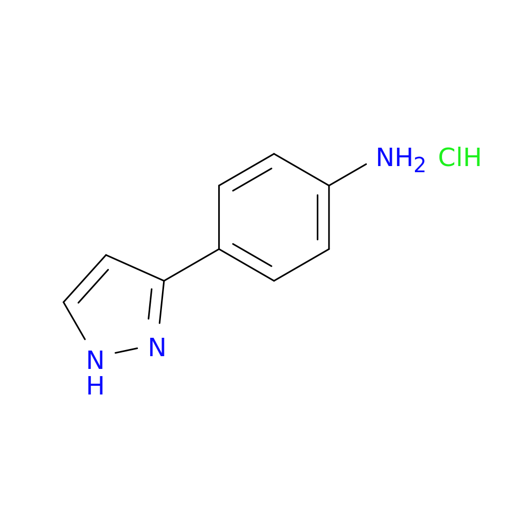 4-(1H-pyrazol-3-yl)aniline hydrochloride