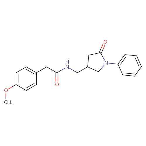 2-(4-methoxyphenyl)-N-[(5-oxo-1-phenylpyrrolidin-3-yl)methyl]acetamide