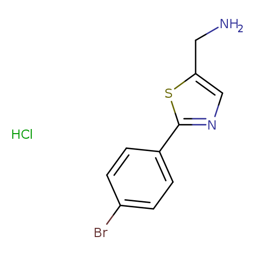 1-[2-(4-bromophenyl)-1,3-thiazol-5-yl]methanaminehydrochloride