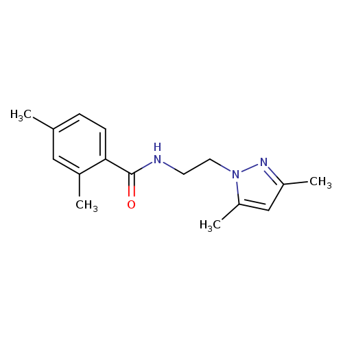 N-[2-(3,5-dimethyl-1H-pyrazol-1-yl)ethyl]-2,4-dimethylbenzamide