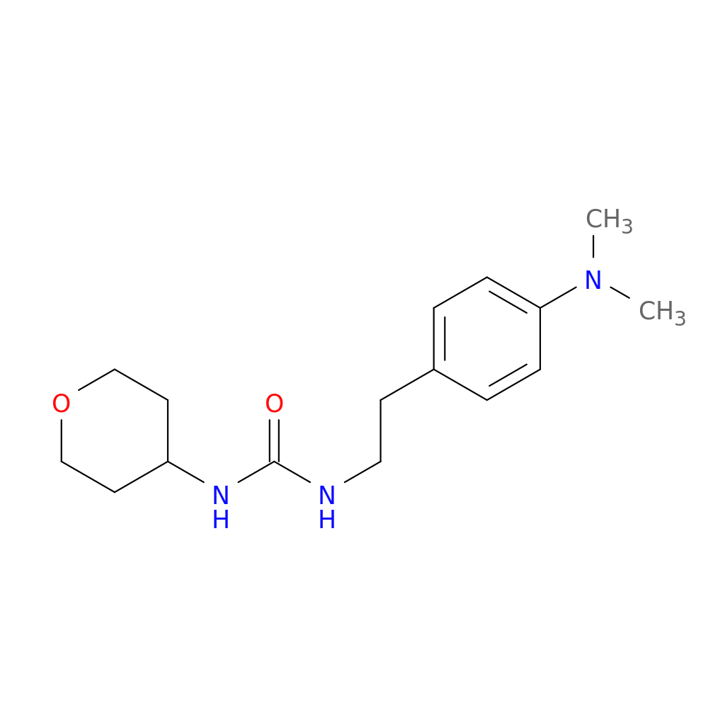3-{2-[4-(dimethylamino)phenyl]ethyl}-1-(oxan-4-yl)urea