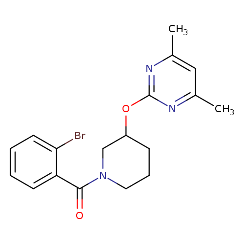 2-{[1-(2-bromobenzoyl)piperidin-3-yl]oxy}-4,6-dimethylpyrimidine