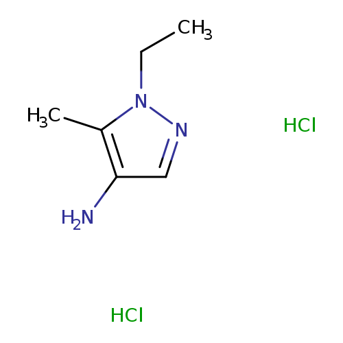 1H-Pyrazol-4-amine, 1-ethyl-5-methyl-, hydrochloride (1:2)