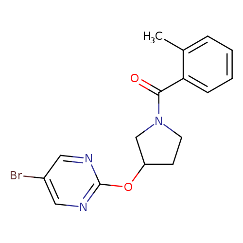 5-bromo-2-{[1-(2-methylbenzoyl)pyrrolidin-3-yl]oxy}pyrimidine