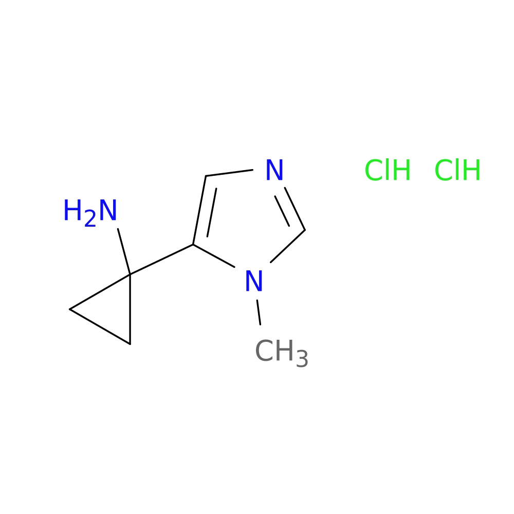 1-(1-methyl-1H-imidazol-5-yl)cyclopropan-1-amine dihydrochloride