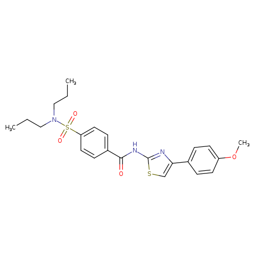 4-(dipropylsulfamoyl)-N-[4-(4-methoxyphenyl)-1,3-thiazol-2-yl]benzamide