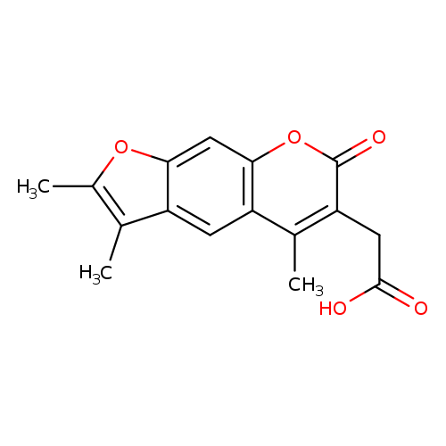 (2,3,5-Trimethyl-7-oxo-7h-furo[3,2-g]chromen-6-yl)acetic acid