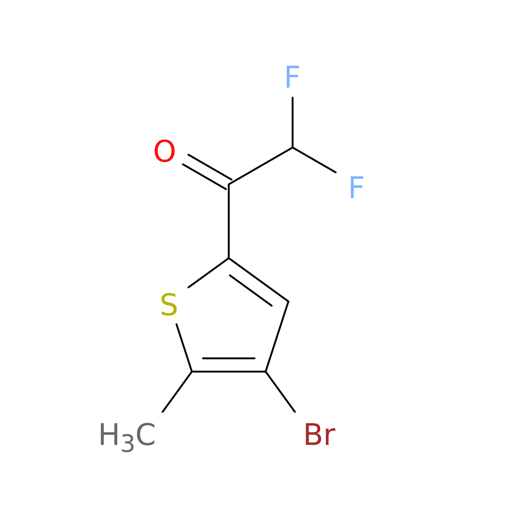 1-(4-bromo-5-methylthiophen-2-yl)-2,2-difluoroethan-1-one