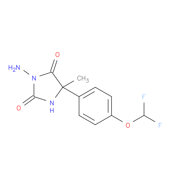 3-amino-5-[4-(difluoromethoxy)phenyl]-5-methylimidazolidine-2,4-dione