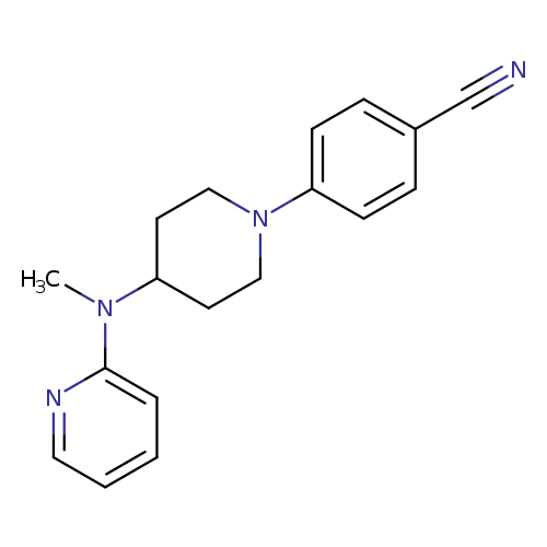 4-{4-[methyl(pyridin-2-yl)amino]piperidin-1-yl}benzonitrile