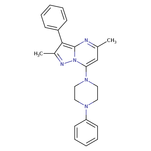 1-{2,5-dimethyl-3-phenylpyrazolo[1,5-a]pyrimidin-7-yl}-4-phenylpiperazine