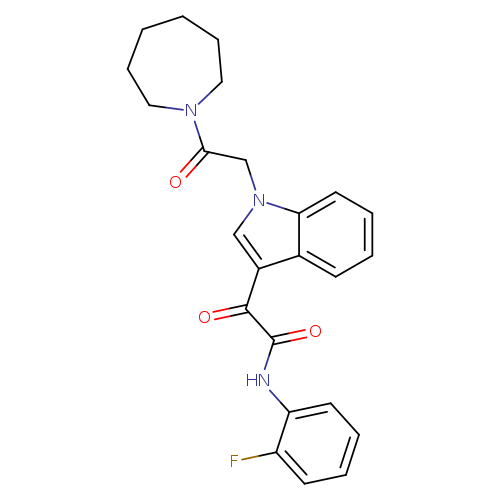 2-{1-[2-(azepan-1-yl)-2-oxoethyl]-1H-indol-3-yl}-N-(2-fluorophenyl)-2-oxoacetamide