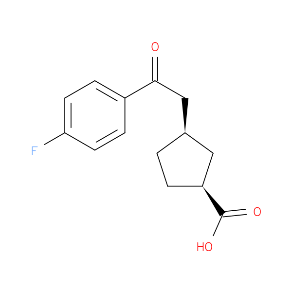 cis-3-[2-(4-Fluorophenyl)-2-oxoethyl]cyclopentane-1-carboxylic acid