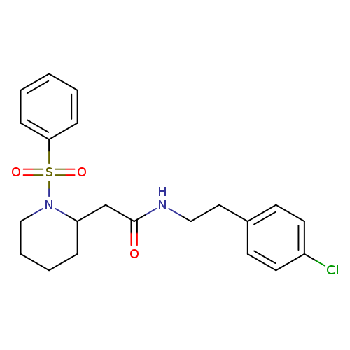 2-[1-(benzenesulfonyl)piperidin-2-yl]-N-[2-(4-chlorophenyl)ethyl]acetamide