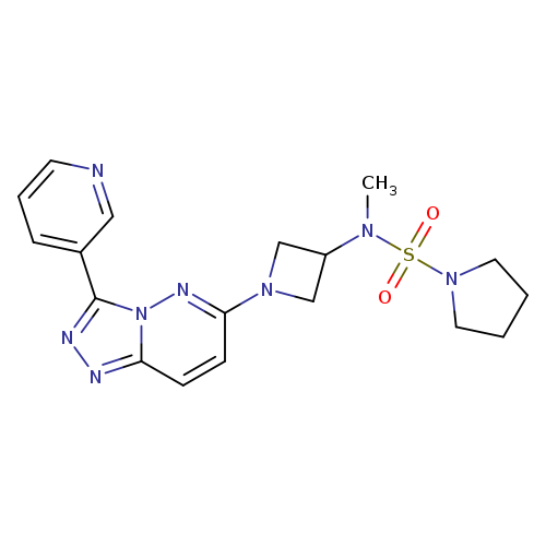 N-methyl-N-{1-[3-(pyridin-3-yl)-[1,2,4]triazolo[4,3-b]pyridazin-6-yl]azetidin-3-yl}pyrrolidine-1-sulfonamide