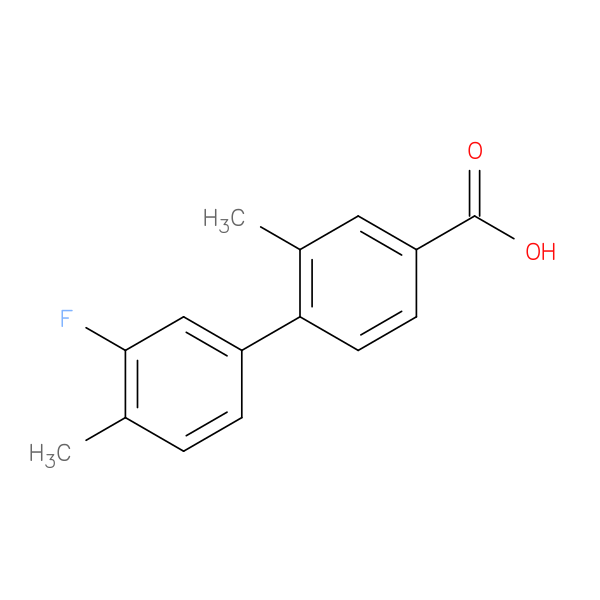 4-(3-Fluoro-4-methylphenyl)-3-methylbenzoic acid