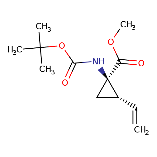 Cyclopropanecarboxylic acid, 1-[[(1,1-dimethylethoxy)carbonyl]amino]-2-ethenyl-, methyl ester, (1R,2S)-