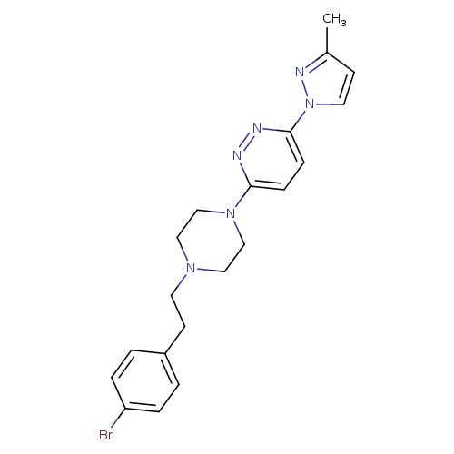 3-{4-[2-(4-bromophenyl)ethyl]piperazin-1-yl}-6-(3-methyl-1H-pyrazol-1-yl)pyridazine