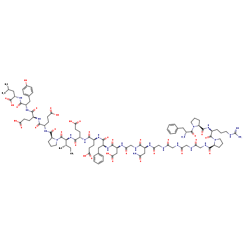 L-Leucine, D-phenylalanyl-L-prolyl-L-arginyl-L-prolylglycylglycylglycylglycyl-L-asparaginylglycyl-L-α-aspartyl-L-phenylalanyl-L-α-glutamyl-L-α-glutamyl-L-isoleucyl-L-prolyl-L-α-glutamyl-L-α-glutamyl-L-tyrosyl-