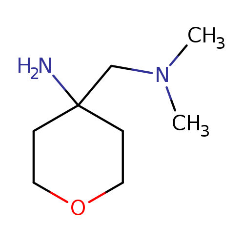 4-[(dimethylamino)methyl]oxan-4-amine