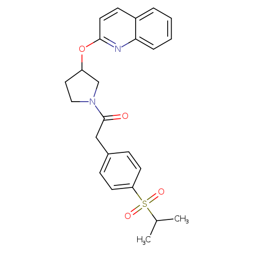 2-[4-(propane-2-sulfonyl)phenyl]-1-[3-(quinolin-2-yloxy)pyrrolidin-1-yl]ethan-1-one