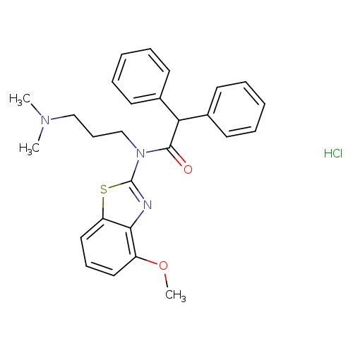 N-[3-(dimethylamino)propyl]-N-(4-methoxy-1,3-benzothiazol-2-yl)-2,2-diphenylacetamide hydrochloride