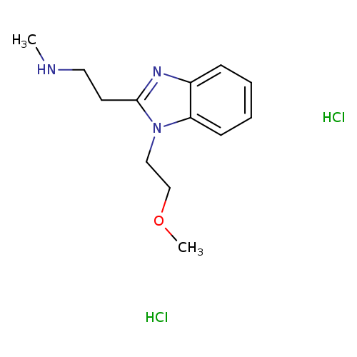 {2-[1-(2-methoxyethyl)-1H-1,3-benzodiazol-2-yl]ethyl}(methyl)amine dihydrochloride