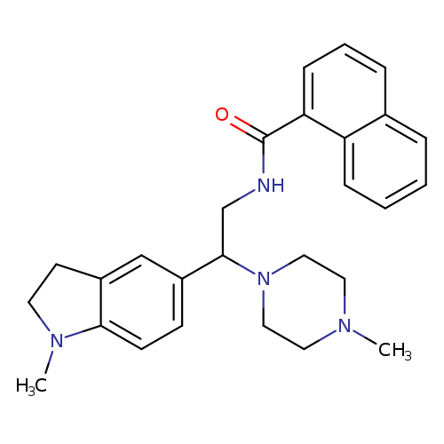 N-[2-(1-methyl-2,3-dihydro-1H-indol-5-yl)-2-(4-methylpiperazin-1-yl)ethyl]naphthalene-1-carboxamide