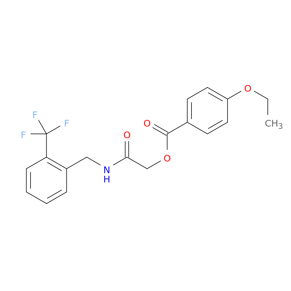 ({[2-(trifluoromethyl)phenyl]methyl}carbamoyl)methyl 4-ethoxybenzoate