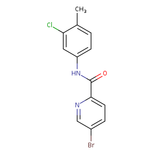 5-bromo-N-(3-chloro-4-methylphenyl)pyridine-2-carboxamide