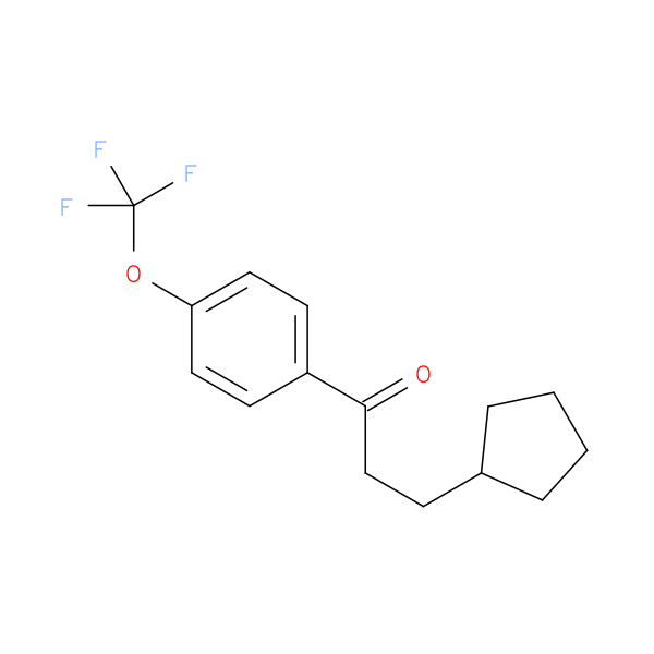 3-Cyclopentyl-1-[4-(trifluoromethoxy)phenyl]propan-1-one