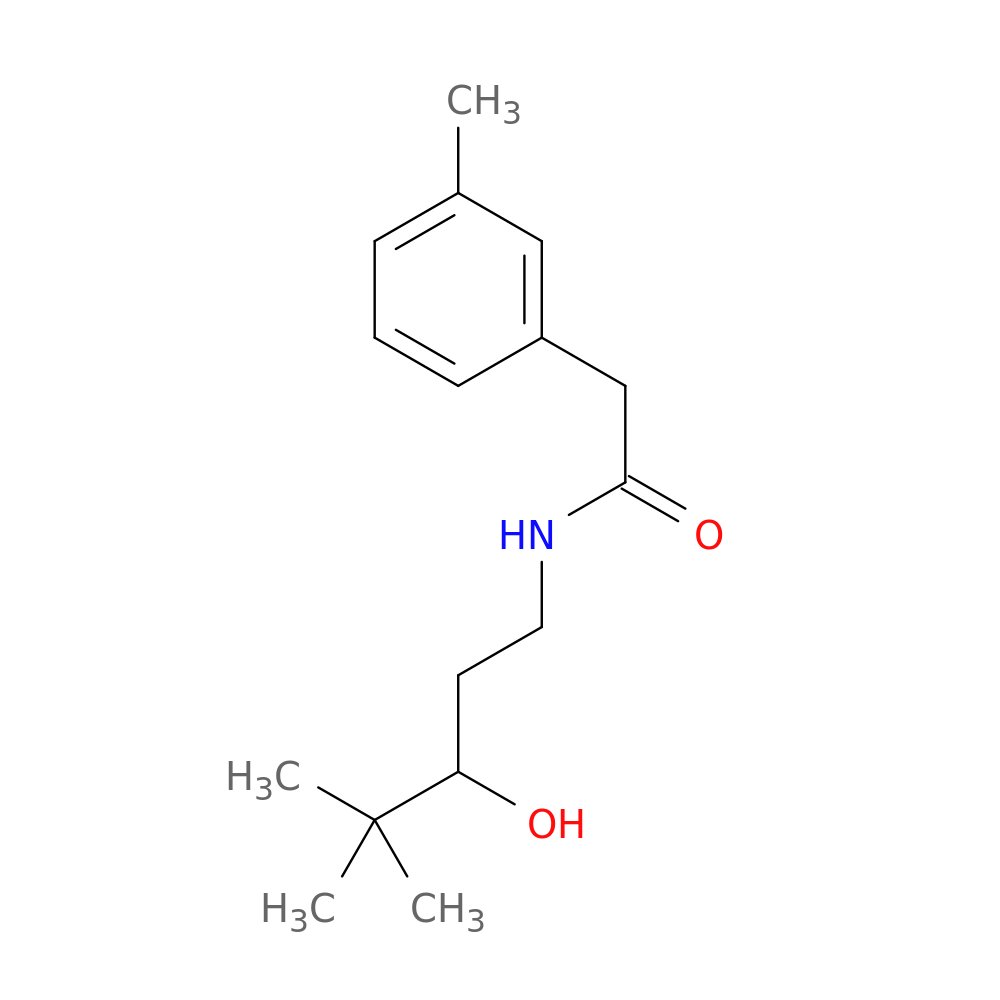 N-(3-hydroxy-4,4-dimethylpentyl)-2-(3-methylphenyl)acetamide