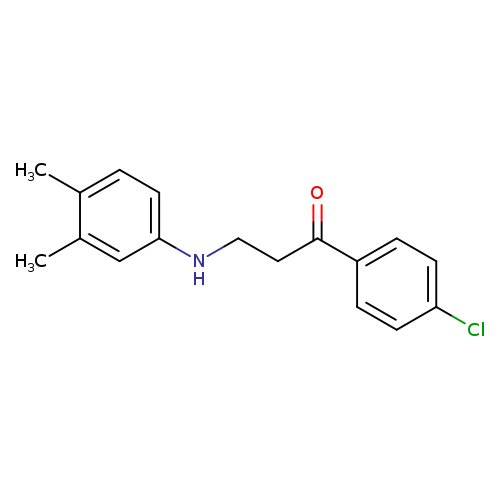 1-(4-Chlorophenyl)-3-((3,4-dimethylphenyl)amino)propan-1-one