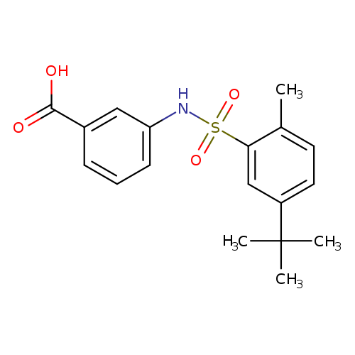 3-(5-tert-butyl-2-methylbenzenesulfonamido)benzoic acid