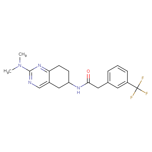 N-[2-(dimethylamino)-5,6,7,8-tetrahydroquinazolin-6-yl]-2-[3-(trifluoromethyl)phenyl]acetamide