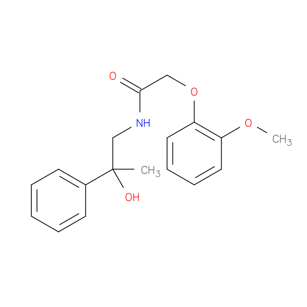N-(2-hydroxy-2-phenylpropyl)-2-(2-methoxyphenoxy)acetamide