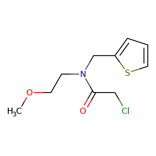 2-chloro-N-(2-methoxyethyl)-N-(thiophen-2-ylmethyl)acetamide