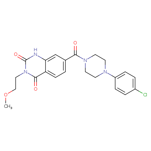7-[4-(4-chlorophenyl)piperazine-1-carbonyl]-3-(2-methoxyethyl)-1,2,3,4-tetrahydroquinazoline-2,4-dione