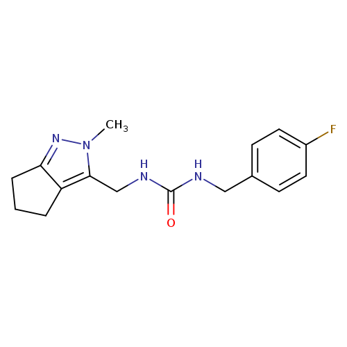 1-[(4-fluorophenyl)methyl]-3-({2-methyl-2H,4H,5H,6H-cyclopenta[c]pyrazol-3-yl}methyl)urea
