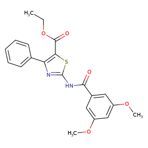 ethyl 2-(3,5-dimethoxybenzamido)-4-phenyl-1,3-thiazole-5-carboxylate