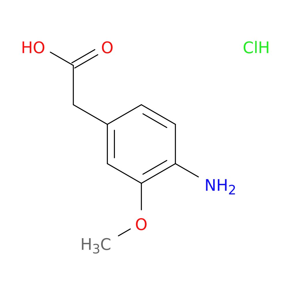 2-(4-amino-3-methoxyphenyl)acetic acid hydrochloride