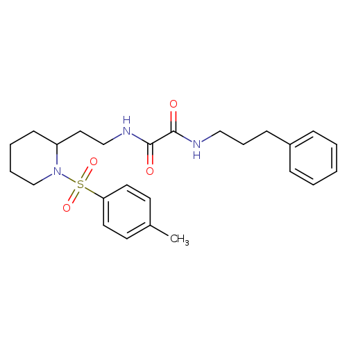 N-{2-[1-(4-methylbenzenesulfonyl)piperidin-2-yl]ethyl}-N'-(3-phenylpropyl)ethanediamide