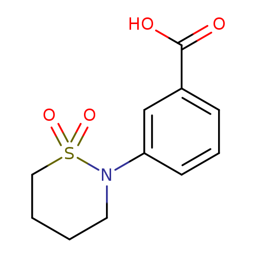 3-(1,1-Dioxido-1,2-thiazinan-2-yl)benzoic acid