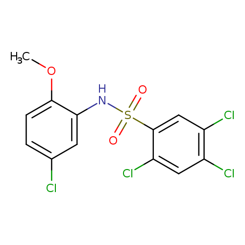 2,4,5-trichloro-N-(5-chloro-2-methoxyphenyl)benzene-1-sulfonamide