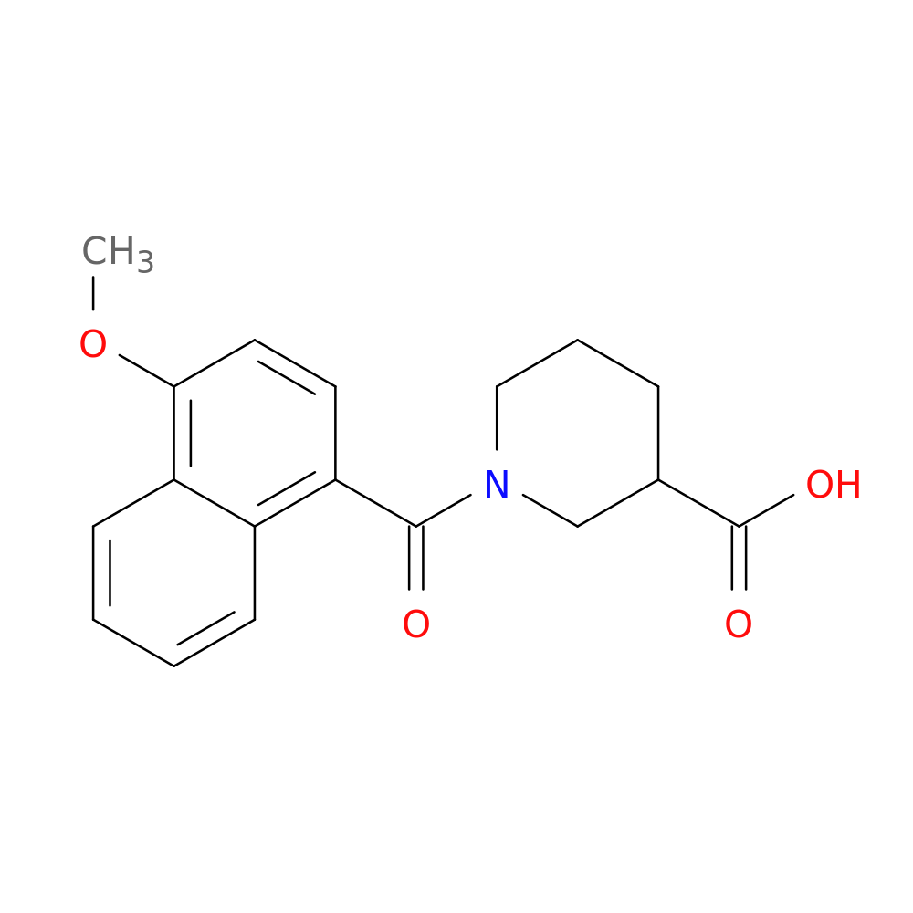 1-(4-methoxynaphthalene-1-carbonyl)piperidine-3-carboxylic acid