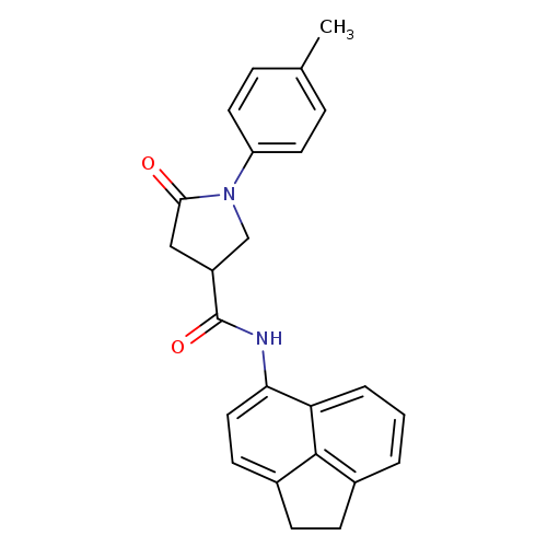 N-(1,2-dihydro-5-acenaphthylenyl)-1-(4-methylphenyl)-5-oxo-3-pyrrolidinecarboxamide