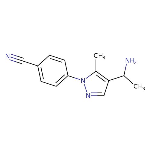 4-[4-(1-aminoethyl)-5-methyl-1H-pyrazol-1-yl]benzonitrile