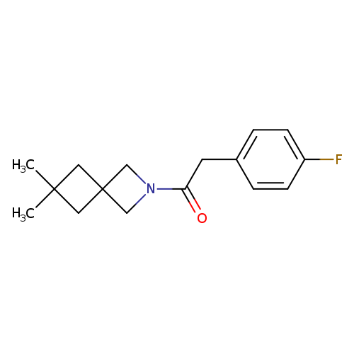 1-{6,6-dimethyl-2-azaspiro[3.3]heptan-2-yl}-2-(4-fluorophenyl)ethan-1-one