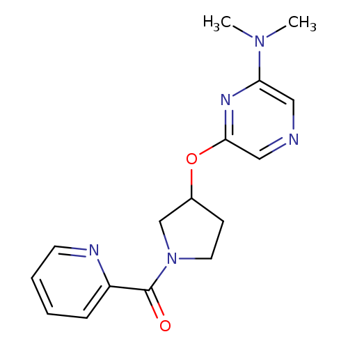 N,N-dimethyl-6-{[1-(pyridine-2-carbonyl)pyrrolidin-3-yl]oxy}pyrazin-2-amine